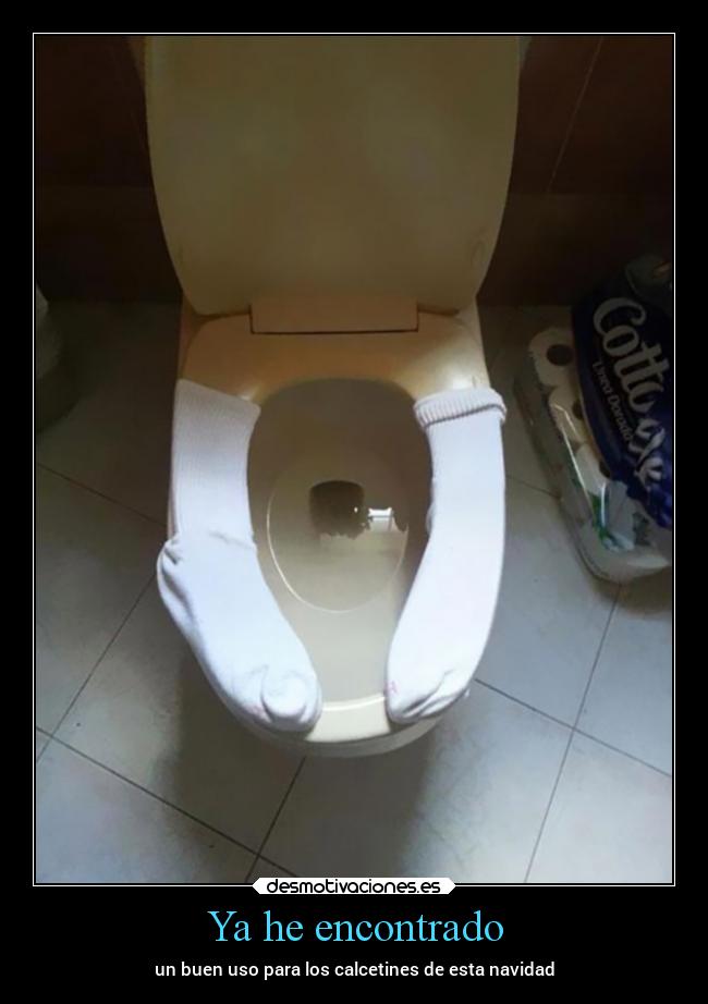 Ya he encontrado - un buen uso para los calcetines de esta navidad
