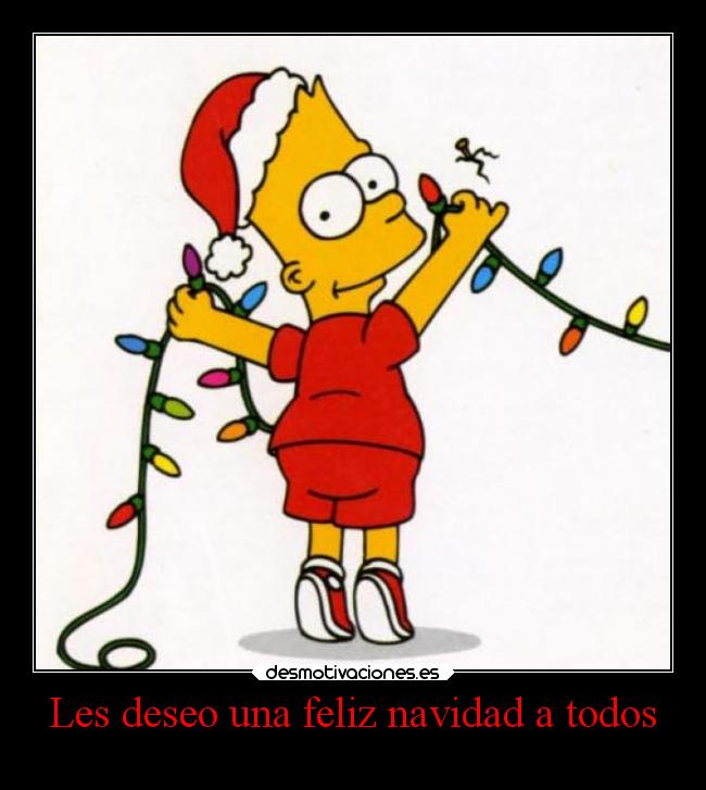 carteles navidad sentimientos humor verano navidad vida simpsons bart tradiccion laurasimpson11 desmotivaciones