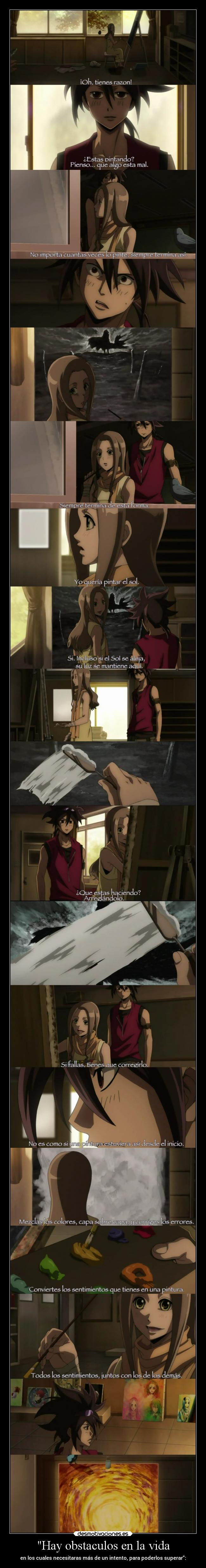 carteles obstaculos vida anime obstaculo dificil ser projectd consejo intentar varios superar raptorhunters desmotivaciones