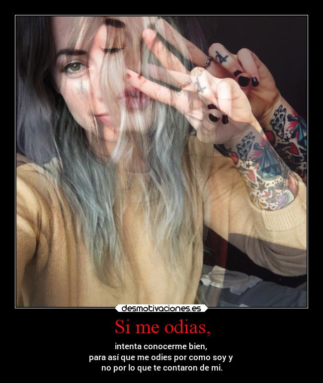 Si me odias, - 