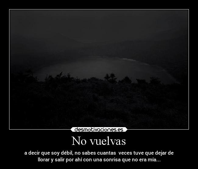 No vuelvas - 