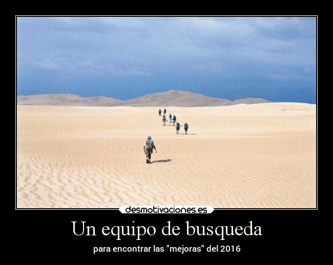 Un equipo de busqueda -