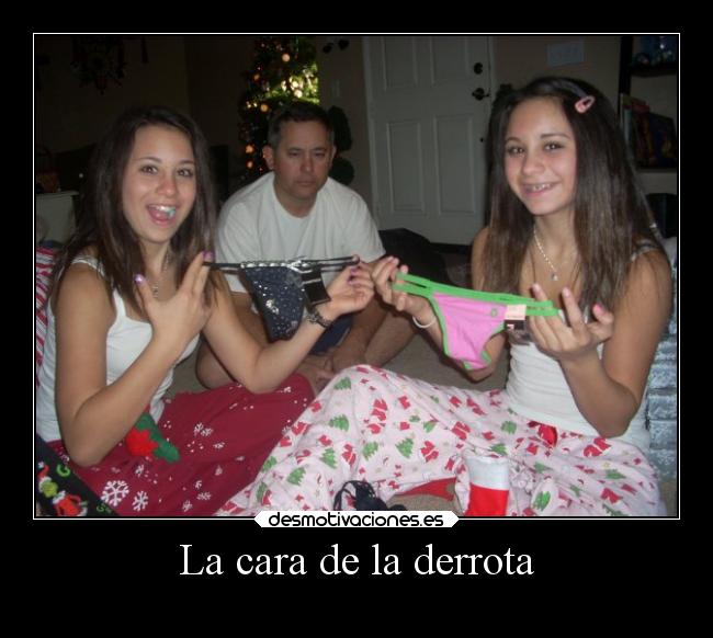 La cara de la derrota -