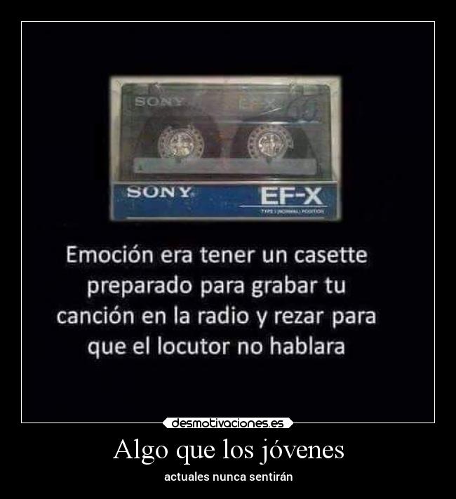 Algo que los jóvenes - 
