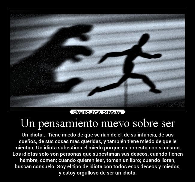 Un pensamiento nuevo sobre ser -