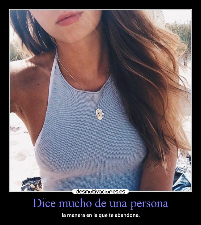 Dice mucho de una persona - 