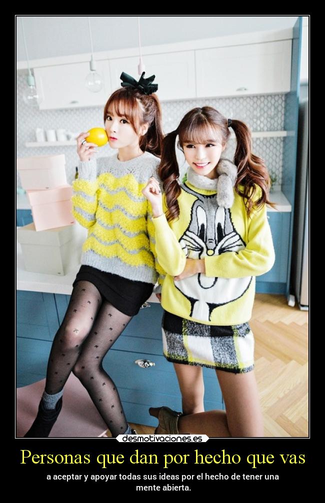 Personas que dan por hecho que vas -