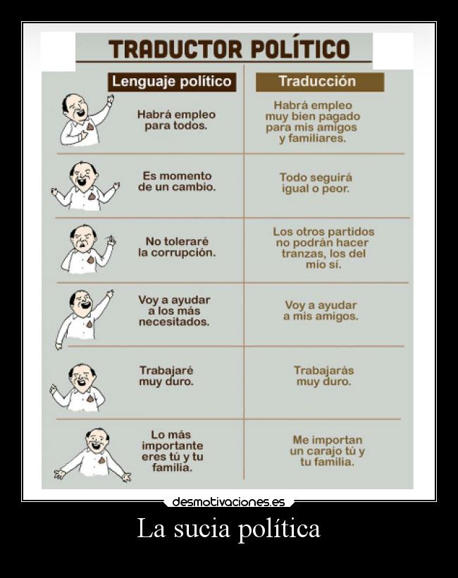 La sucia política -