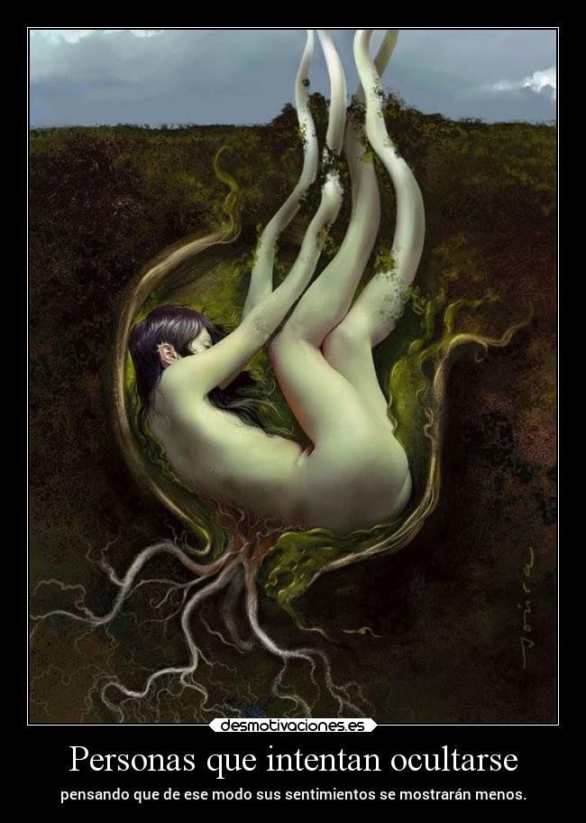 Personas que intentan ocultarse - 