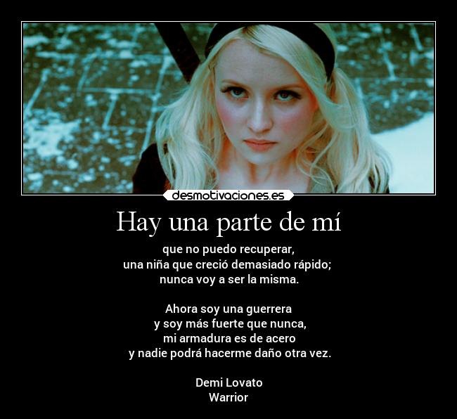Hay una parte de mí -