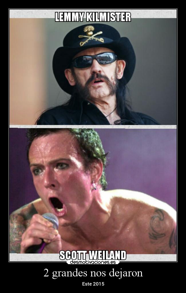 2 grandes nos dejaron -