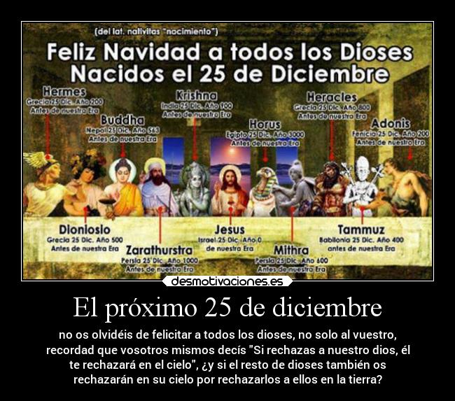 El próximo 25 de diciembre - 