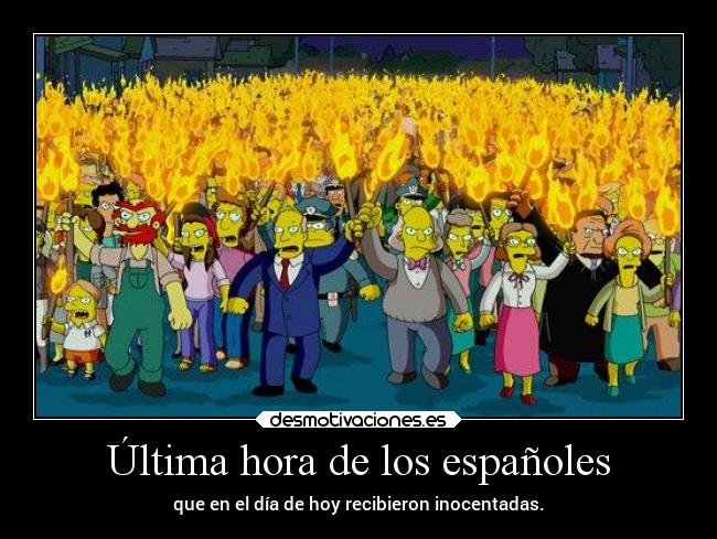 Última hora de los españoles -