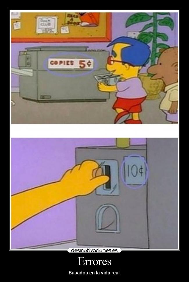 carteles simpsons sonrisa reir precios centavos suben bien rico presupuesto bart milhouse desmotivaciones