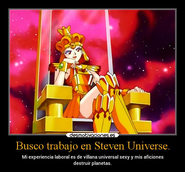 Busco trabajo en Steven Universe. -