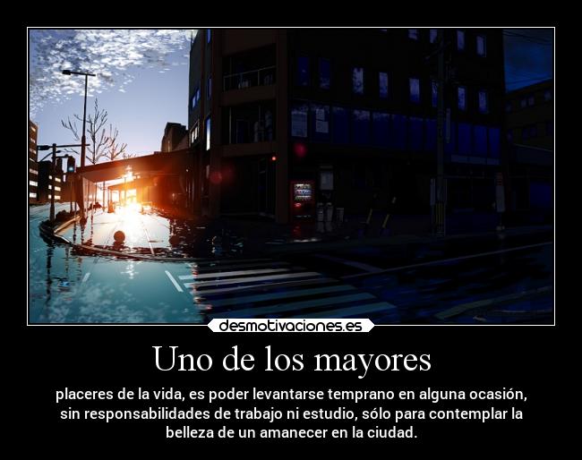 carteles trabajo vida anime mayores placeres amanecer levantar temprano ocasion estudio contemplar belleza desmotivaciones