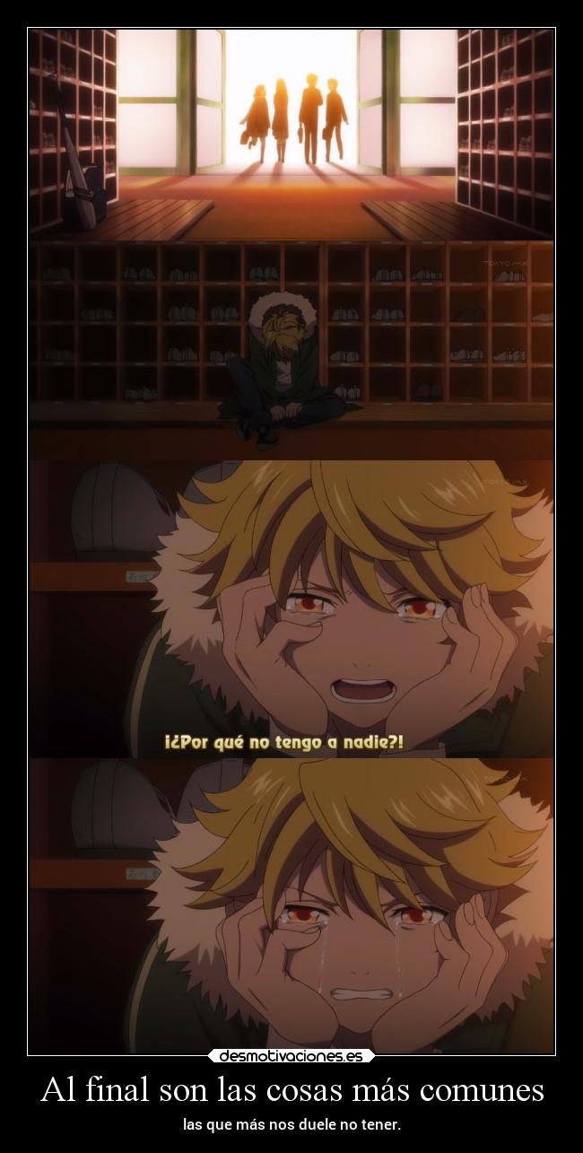 carteles tristeza llorar mundo vida dolor amistad amigos anime raptorhunters harukaze manga noragami yukine desmotivaciones