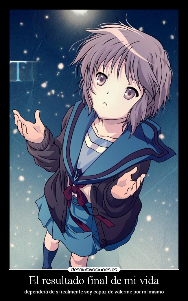 El resultado final de mi vida -