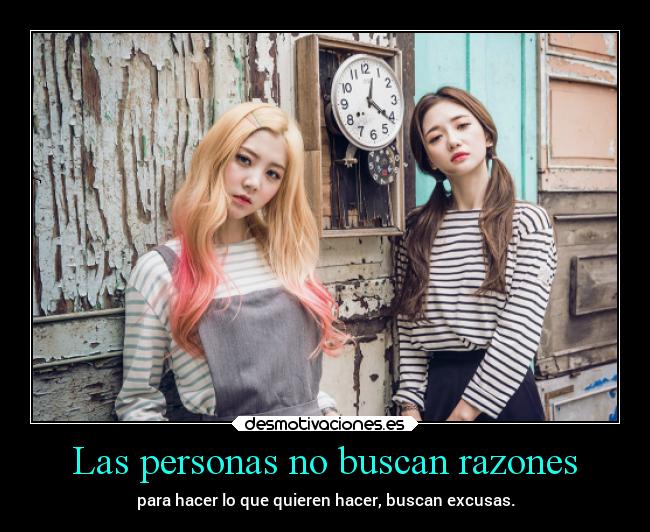 Las personas no buscan razones - 