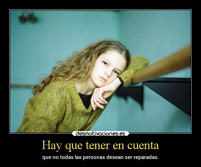 Hay que tener en cuenta - 