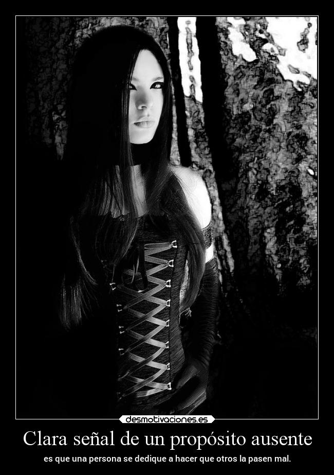 Clara señal de un propósito ausente -