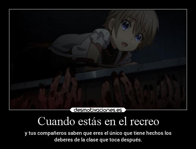 Cuando estás en el recreo - 