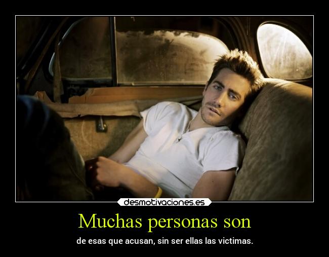 Muchas personas son -