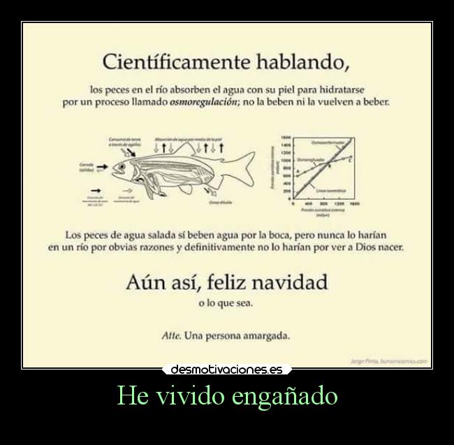 He vivido engañado -