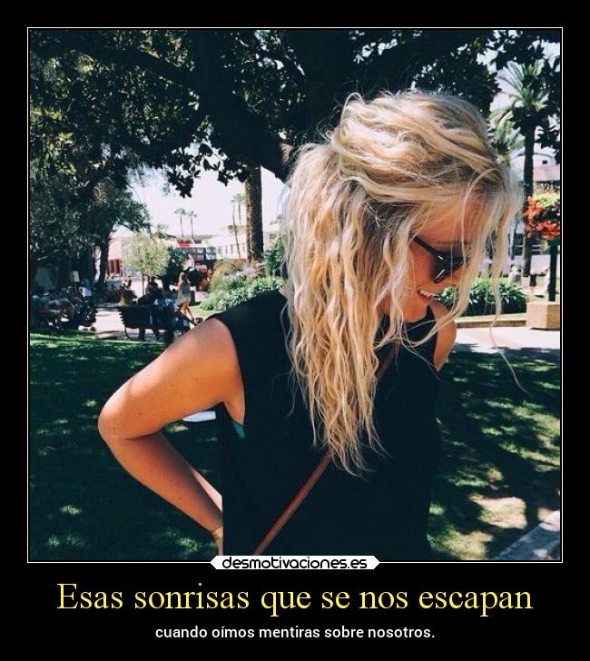 Esas sonrisas que se nos escapan -