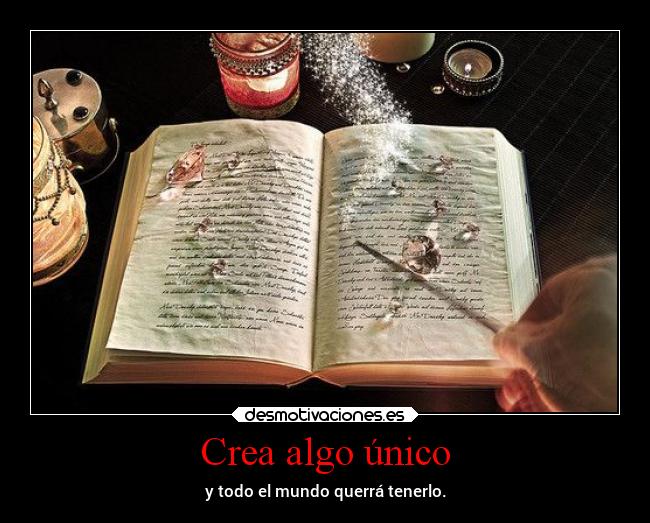 Crea algo único - 