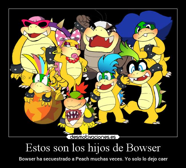 Estos son los hijos de Bowser - 