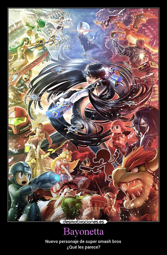 Bayonetta - Nuevo personaje de super smash bros 
¿Qué les parece?