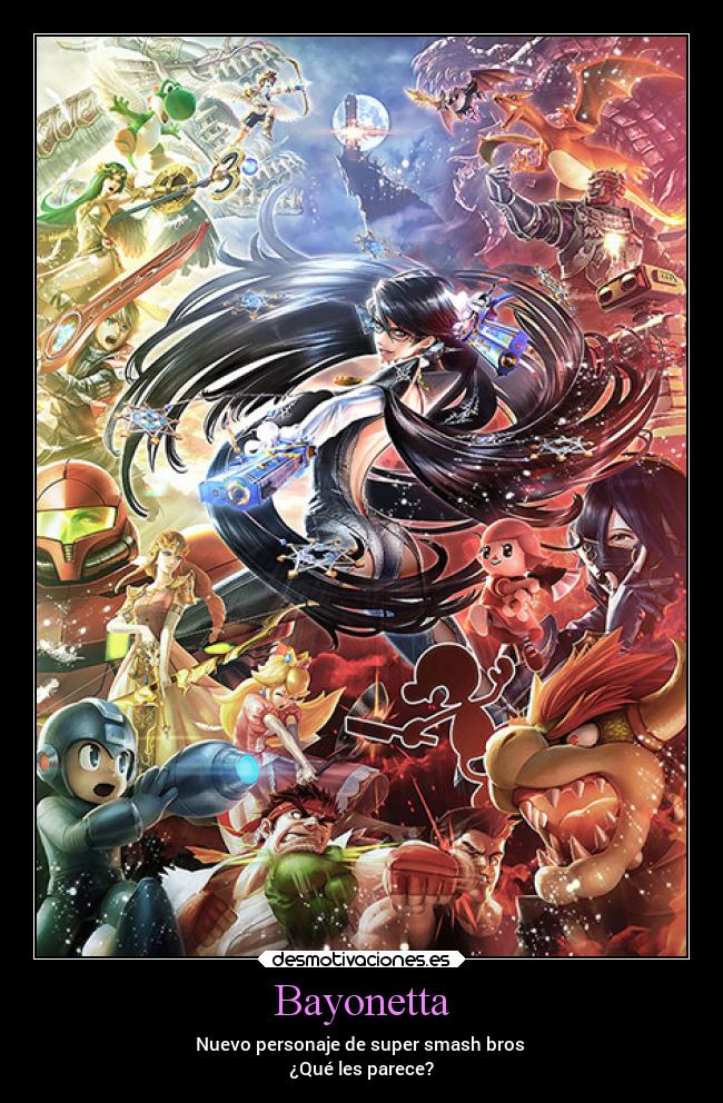 carteles videojuegos super smash bros wiiu wii 3ds bayonetta megaman ryu mario shulk pit kid icarus desmotivaciones