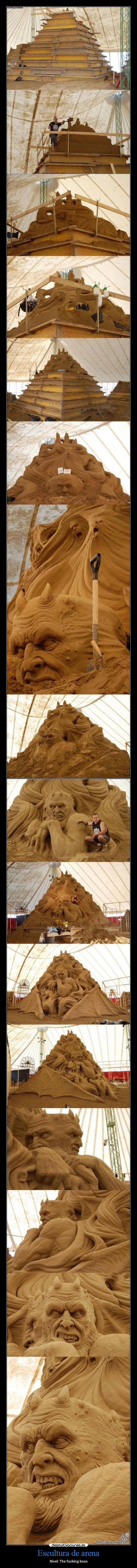 Escultura de arena - Nivel: The fucking boss