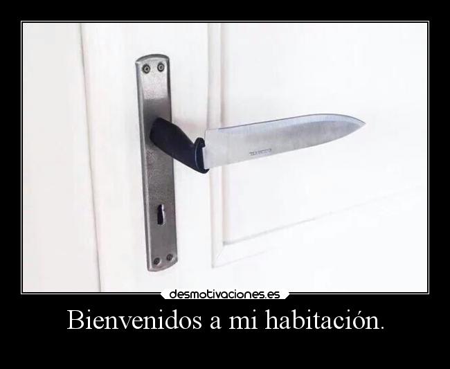 Bienvenidos a mi habitación. -