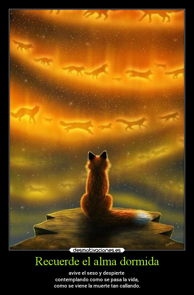 Recuerde el alma dormida - avive el seso y despierte
contemplando como se pasa la vida,
como se viene la muerte tan callando.