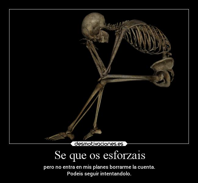 Se que os esforzais -