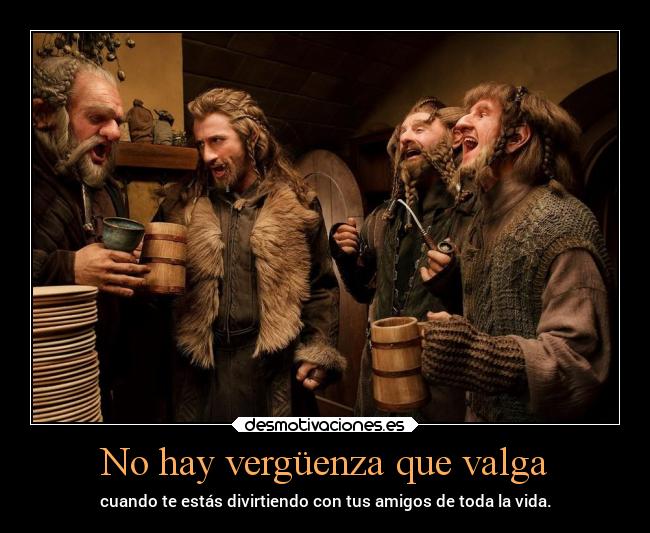 carteles amistad amigos fiesta enanos cantar cerveza diversion desmotivaciones