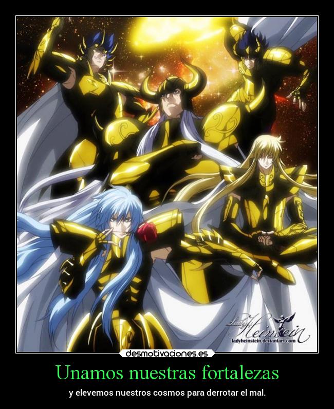 carteles amistad anime saint seiya lost canvas cosmos aldebaran asmita virgo cid alfabika piscis roses desmotivaciones