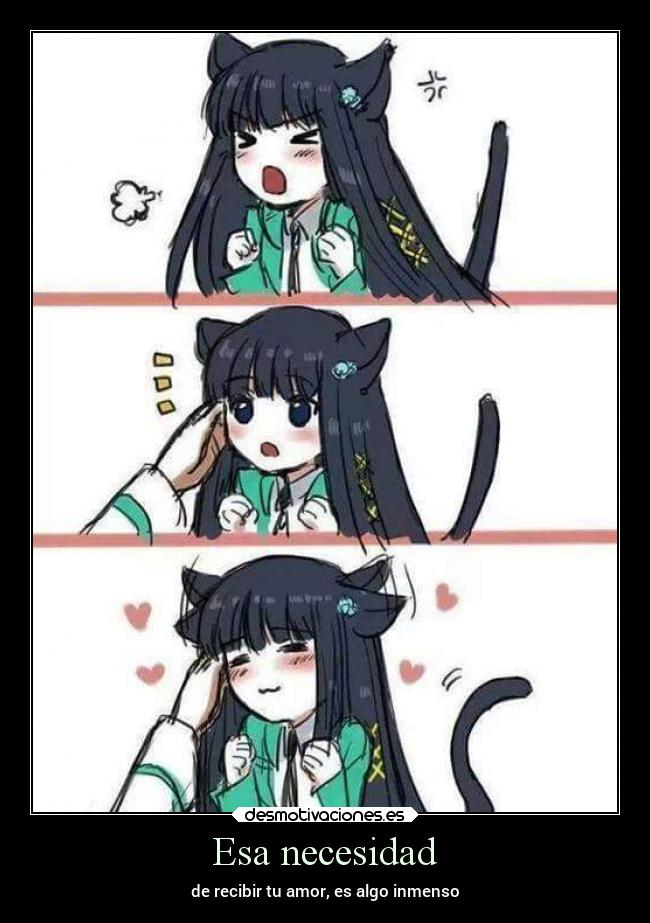 Esa necesidad - de recibir tu amor, es algo inmenso