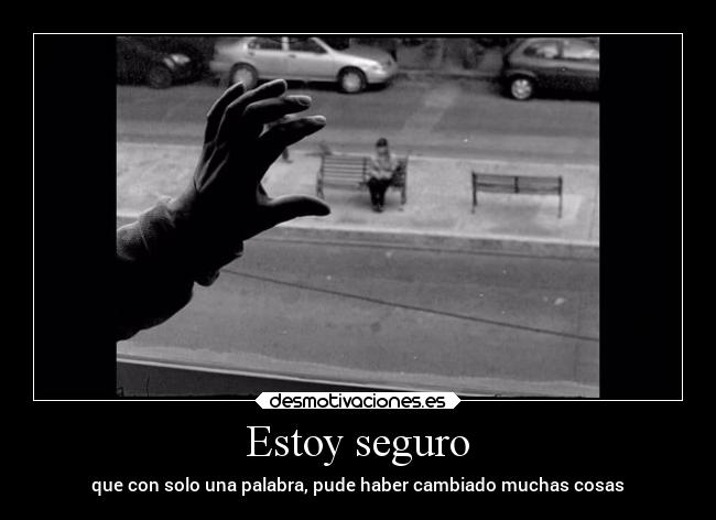 Estoy seguro -