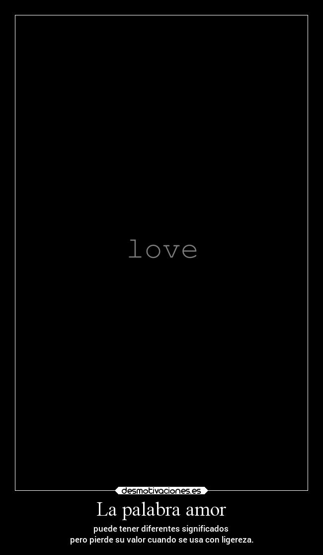 La palabra amor - 