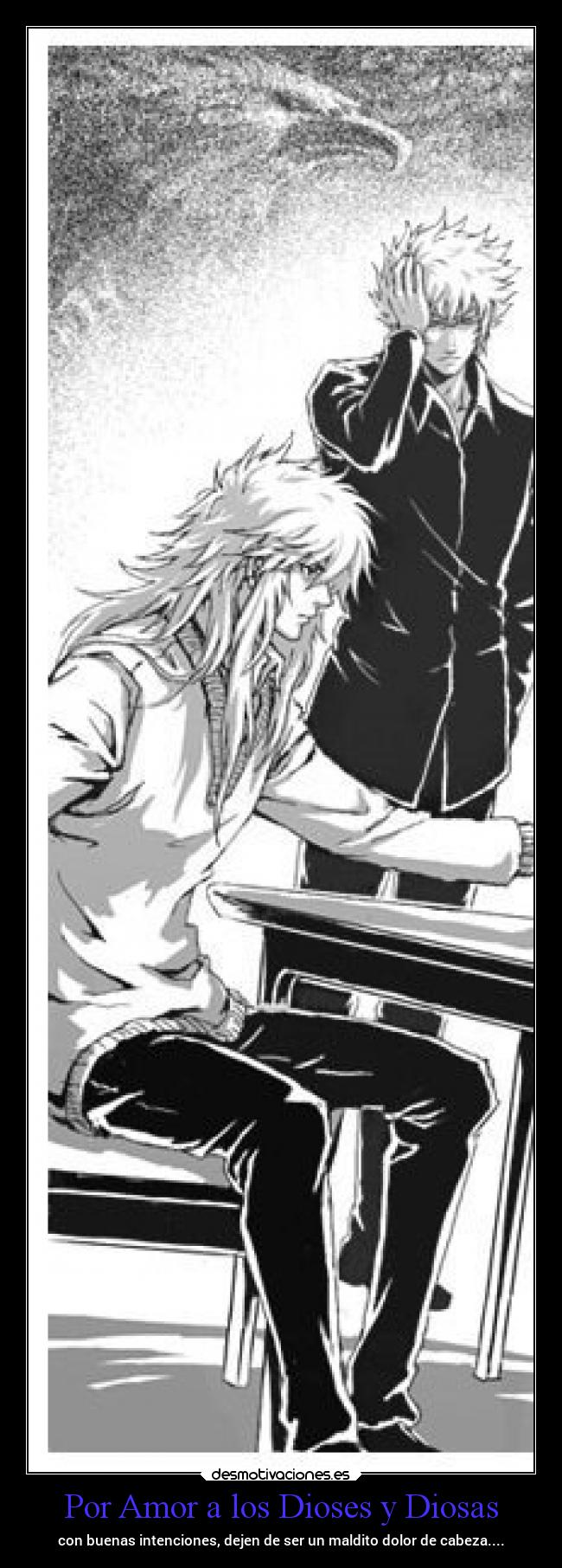 carteles amor dolor amigos anime alma espiritu manga lluvia fina cabeza saint seiya lost canvas radamanthy love desmotivaciones