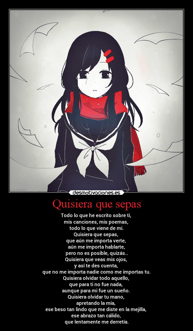 Quisiera que sepas - 