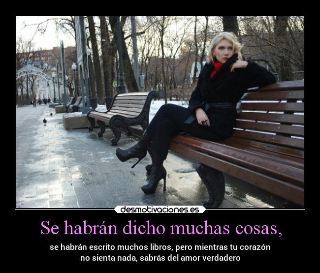 Se habrán dicho muchas cosas, -