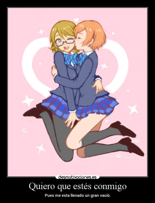 carteles amor lovelive rinhanayo desmotivaciones