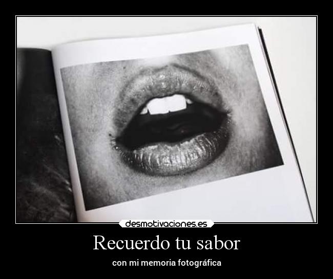 Recuerdo tu sabor -