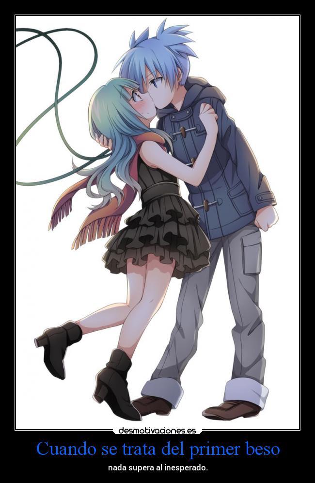 Cuando se trata del primer beso -