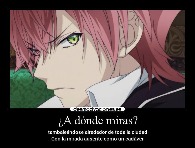 carteles anime ayatosakamaki midnightpleasure diaboliklovers desmotivaciones