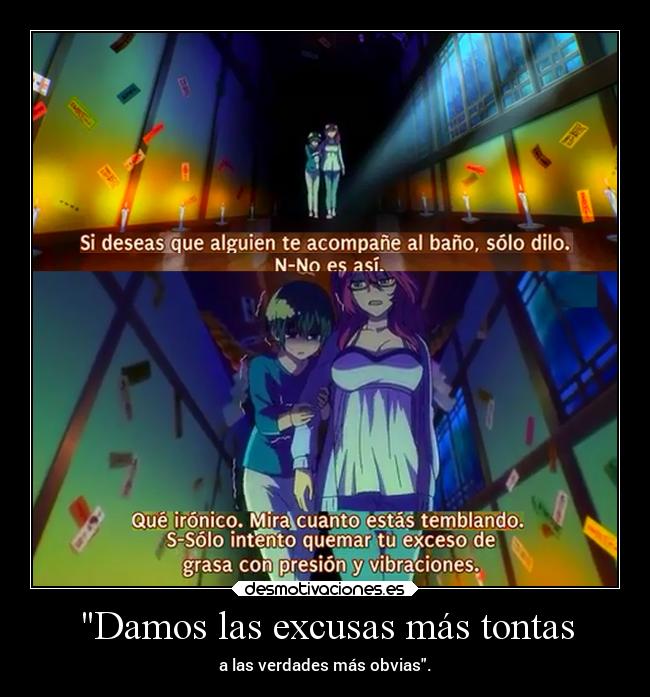 carteles anime dar excusa tonta projectd verdad obvia notar raptorhunters leccion desmotivaciones